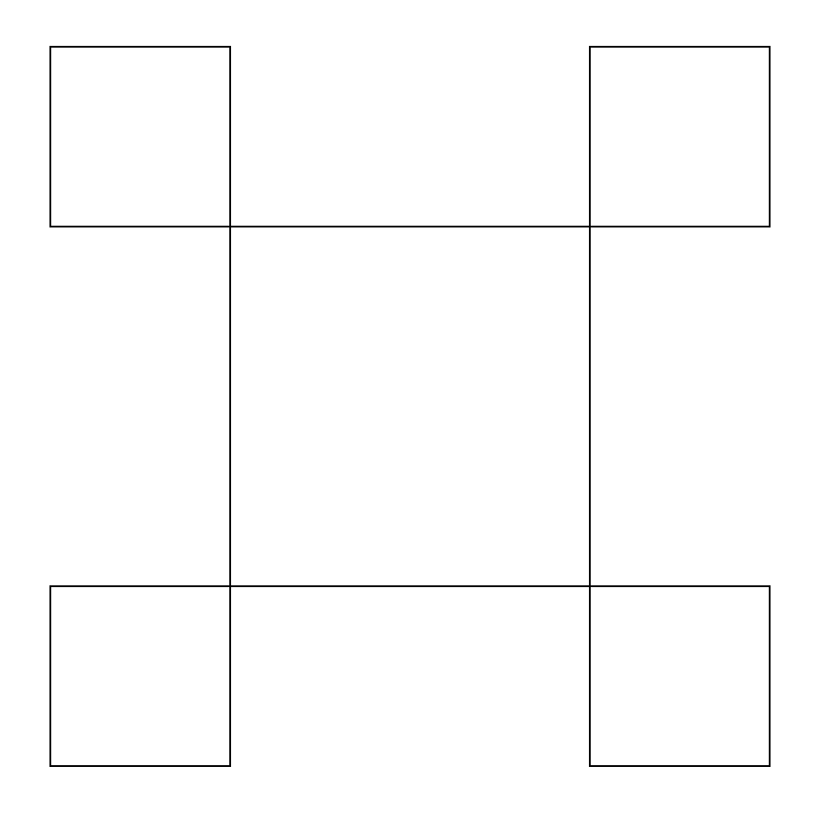 four corner squares